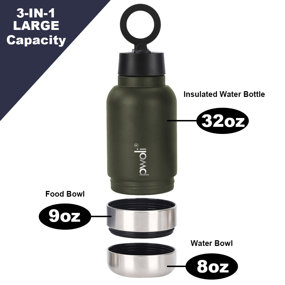 Pwoli 32oz Water Bottle 3-in-1